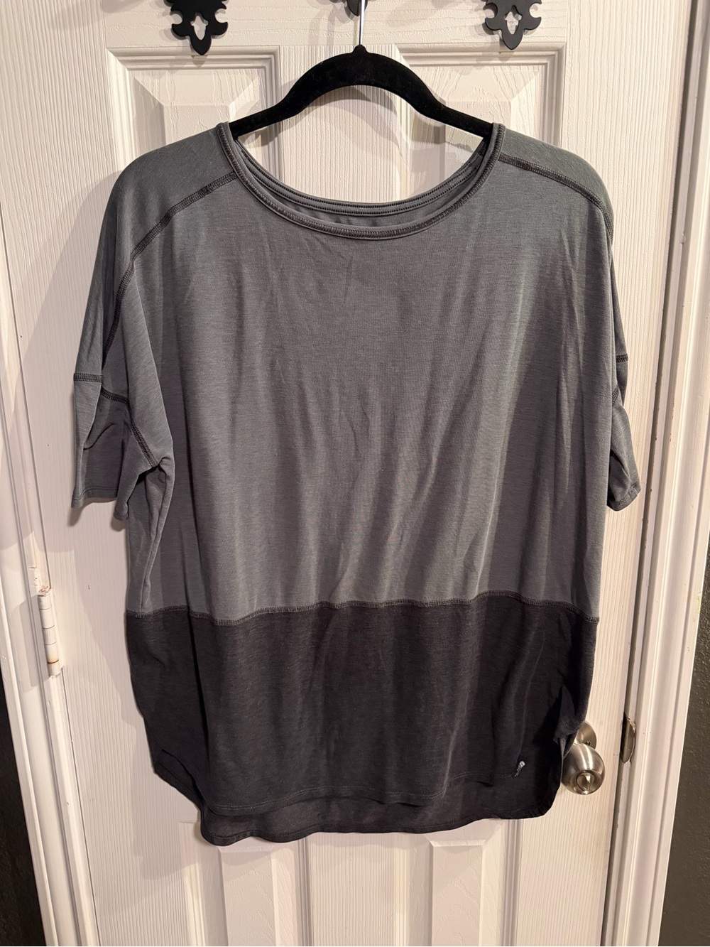 The North Face Two-Tone Gray Long Sleeve Tee